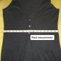 Coldwater Creek dark gray sleeveless button down V neckline cardigan size XS
