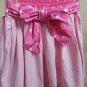 OshKosh B'gosh Pink & White Polka-dot & Stripes Cotton Full Skirt Size 7