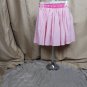 OshKosh B'gosh Pink & White Polka-dot & Stripes Cotton Full Skirt Size 7