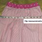 OshKosh B'gosh Pink & White Polka-dot & Stripes Cotton Full Skirt Size 7