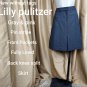 Nwot Lilly Pulitzer Gray & Pink Pinstripe Pockets Wool Blend Skirt Size 8