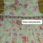Lilly Wicket White Floral Print Cotton Tie Back Lace Trim Dress Size 5T