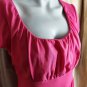 Ann Taylor LOFT Pink Cotton Spandex Blend Detail Dress Size XS
