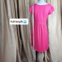 Ann Taylor LOFT Pink Cotton Spandex Blend Detail Dress Size XS