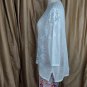 Chico's Size 3 White 100% Cotton Net Knit Top