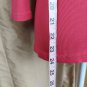 Talbots Pink Ribbed Pima Cotton Sparkle Detail V Neckline Top Size M