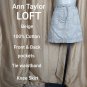 Ann Taylor LOFT Beige Front & Back Pockets 100% Cotton Tie Waist Skirt Size 8