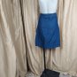 Ann Taylor Blue Cotton Side Button Flair Denim Skirt Size 8