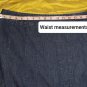 Ann Taylor Blue Cotton Side Button Flair Denim Skirt Size 8