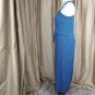 a.n.a Blue Drawstring Waistband Sleeveless Maxi Dress Size L