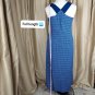 a.n.a Blue Drawstring Waistband Sleeveless Maxi Dress Size L