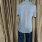 Peck & Peck Gray Sparkle Knit Short Sleeves Detail Neckline Top Size M