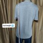 Peck & Peck Gray Sparkle Knit Short Sleeves Detail Neckline Top Size M
