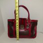 Kate Landry Brown & Red Cow Leather Handbag