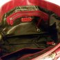 Kate Landry Brown & Red Cow Leather Handbag