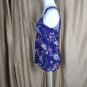 Ann Taylor purple floral print top size S