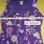 Ann Taylor purple floral print top size S