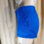 J.crew Blue 100% Cotton Front & Back Pockets Chino Shorts Size 0