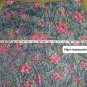 kim Rogers blue floral print elastic waist band skirt size L