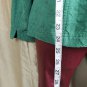 Coldwater Creek Leaf Green Print Cotton Zip Jacket Size 20