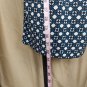 Ann Taylor LOFT Blue & White Print Upper Pocket Elastic Tie Waistband Dress Size