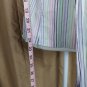 Ann Taylor LOFT White Color Striped 100% Cotton Tie Back Top Size 10
