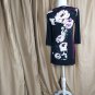 White House Black Market Black And Purple Floral Print Spandex Blend Detail V...
