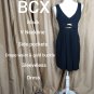 BCX dress black with glold buckle and pockets size M