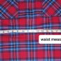 J.crew Mercantile Red&Blue Plaid 100% Cotton Upper Pockets Zip Neck Top Size L