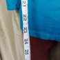 St.John's Bay Blue Sparkle Detail Cotton. Neckline Top Size XL