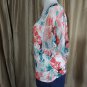 JM Collection Printed Drape Sleeve V Neckline Top Size 2X