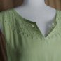 New With Tag Ann Taylor Loft Spring Green Detail Sleeveless Top Size L