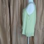 New With Tag Ann Taylor Loft Spring Green Detail Sleeveless Top Size L