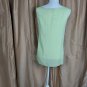 New With Tag Ann Taylor Loft Spring Green Detail Sleeveless Top Size L