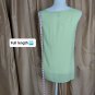 New With Tag Ann Taylor Loft Spring Green Detail Sleeveless Top Size L