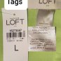 New With Tag Ann Taylor Loft Spring Green Detail Sleeveless Top Size L