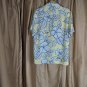 Denim & Flowers Ricky Singh Yellow Hawaiian Print Button Down Shirt Size L
