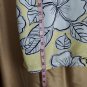 Denim & Flowers Ricky Singh Yellow Hawaiian Print Button Down Shirt Size L
