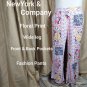New York And Company White Floral Print Pants With Front And Back Pockets Size