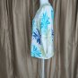 Designer Originals White Floral Print Cotton Blend Flower Button Cardigan Size M