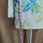 Designer Originals White Floral Print Cotton Blend Flower Button Cardigan Size M