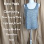 New York & Co. Gray Sparkle Light Weight Knit Tank Size M