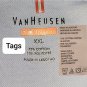 VAN HEUSEN blue & White Checkered Cotton Blend Polo Size  XXL