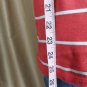 Talbots Red & White Striped Gold Shoulder Buttons Top Size XL