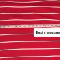 Talbots Red & White Striped Gold Shoulder Buttons Top Size XL