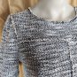 Loft Black & White Print Side Pockets Deconstructed Dress Size XSP