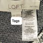 Loft Black & White Print Side Pockets Deconstructed Dress Size XSP
