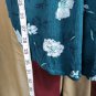 Torrid Size 1 Green Floral Print V Neckline Button Down Top