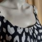 She + Sky Black & White Print Adjustable Straps Fully Lined Dress Size S