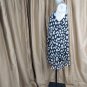 She + Sky Black & White Print Adjustable Straps Fully Lined Dress Size S